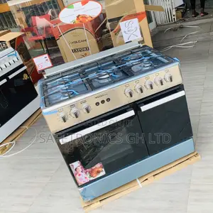 Get Accurate Mediatech 60x90cm Free Standing 5 Gas Burner Cooker