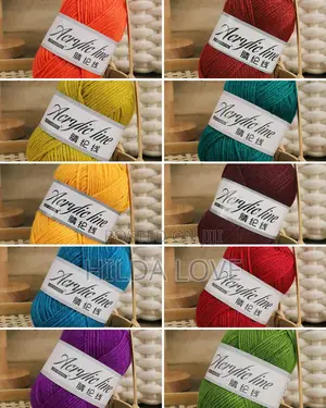 500g (10 Pieces of 50g Acrylic Yarn)