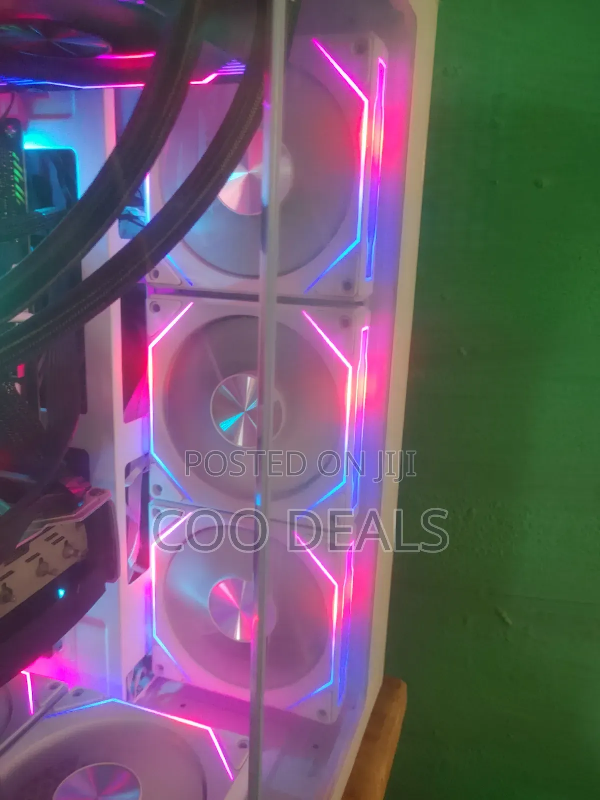RGB Pc Fans. 3 Packs + Remote Argb Hub 6th Gen Prismatic Edge Mirror