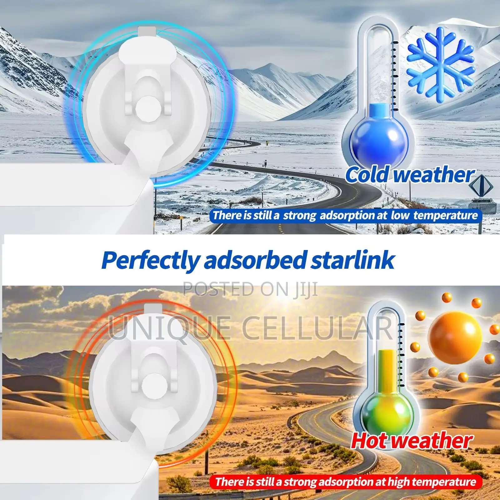 Starlink Mini Suction Mount for Car