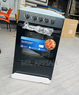 Premium Midea 4b With Oven Grill(Glass Oven)Black