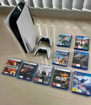 Ps5 With 9cd Games/ 10 Games Installed