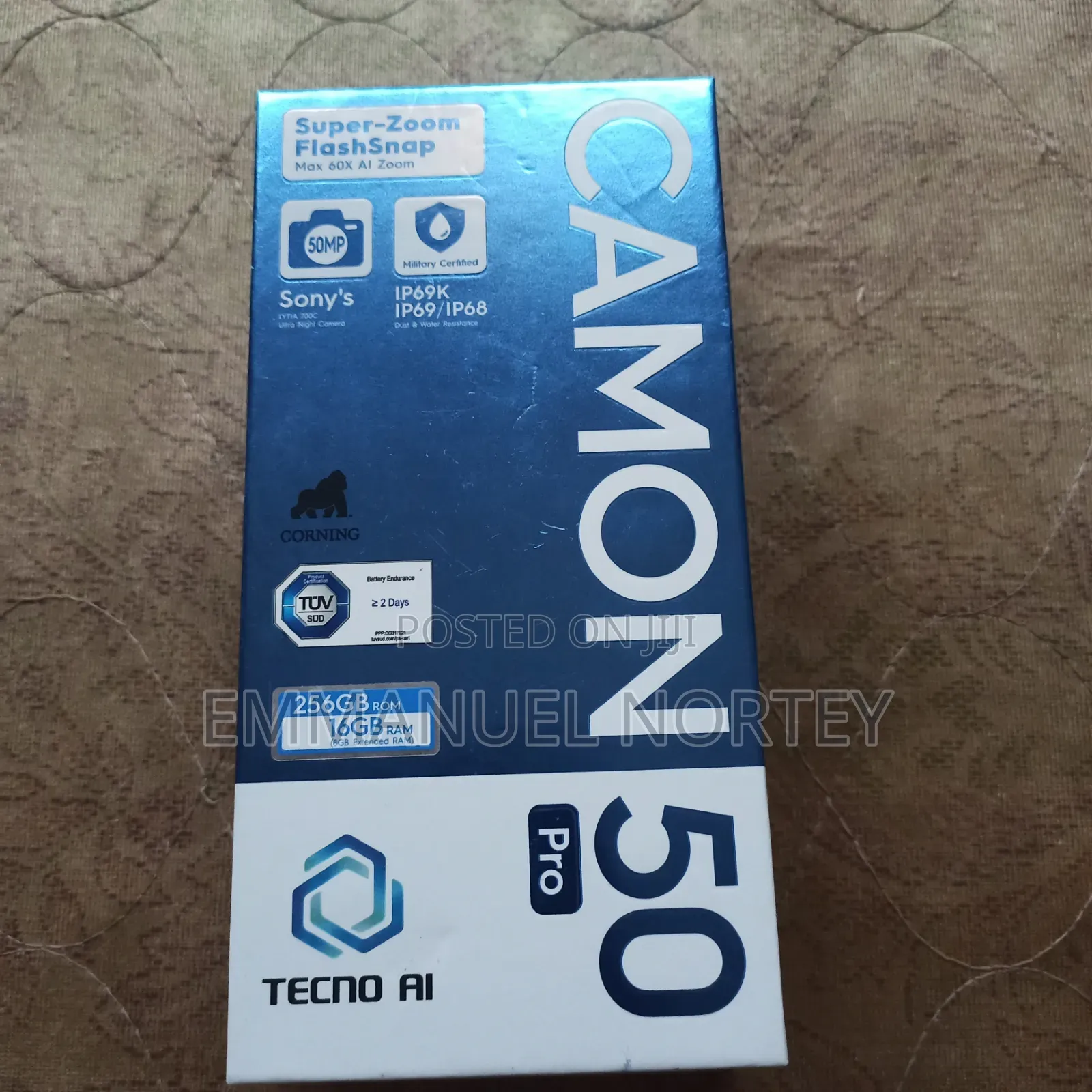 New Tecno Camon 50 Pro 256 GB Silver