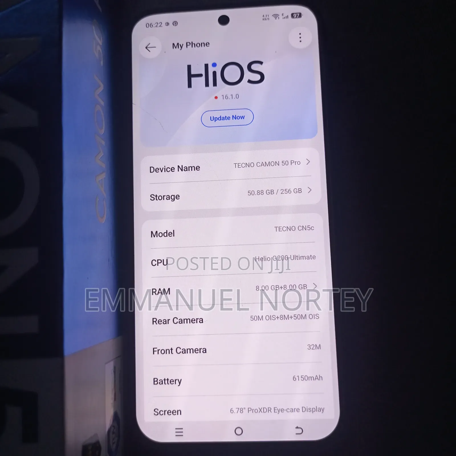 New Tecno Camon 50 Pro 256 GB Silver