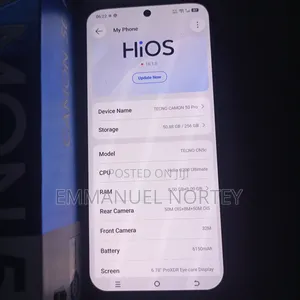 New Tecno Camon 50 Pro 256 GB Silver