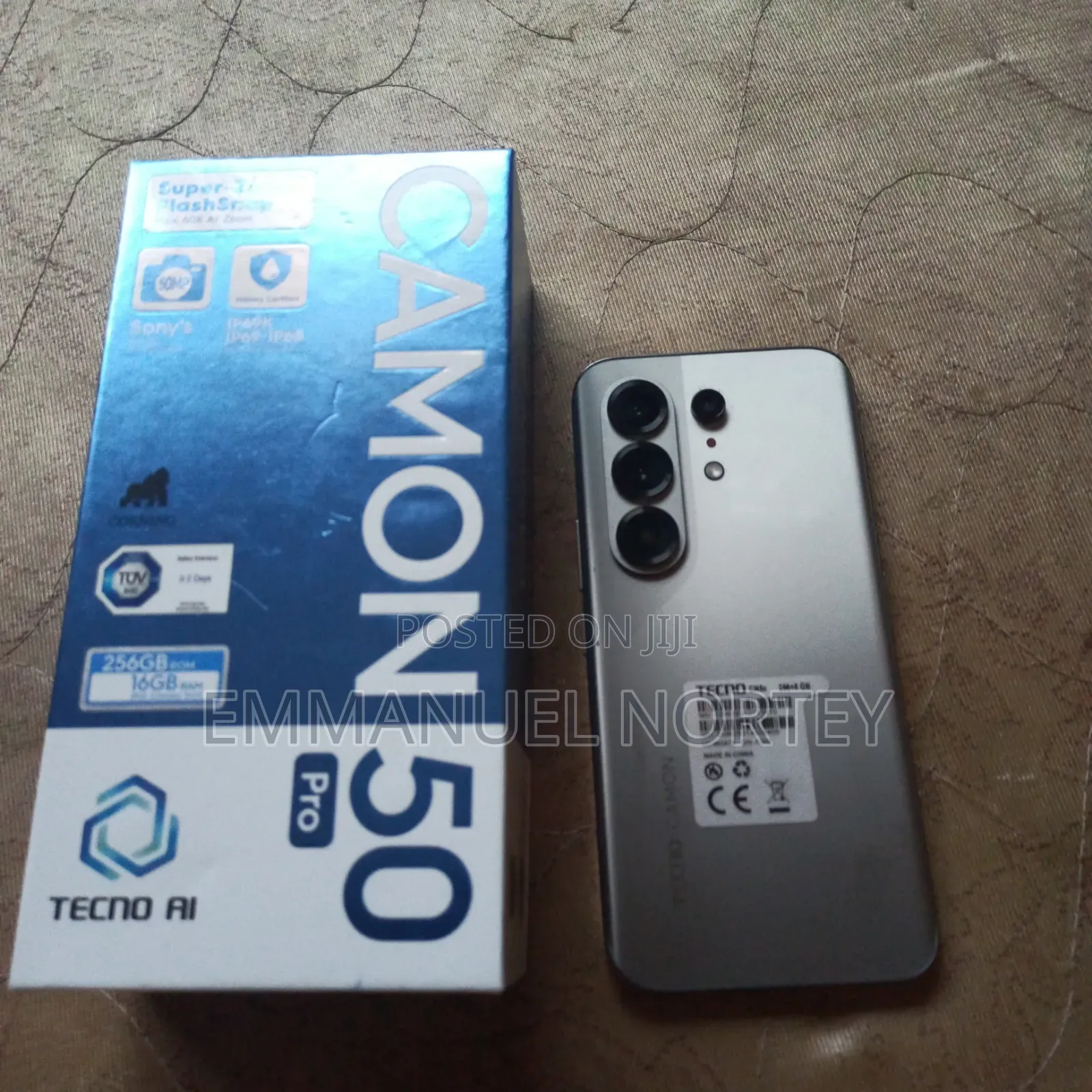 New Tecno Camon 50 Pro 256 GB Silver