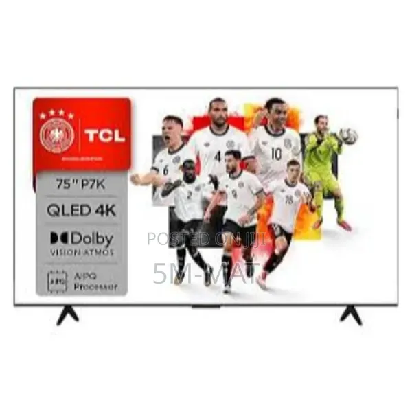 Qled TCL 75p7k Uhd Aipq Processor Smart TV DVB-T2 Dolby Atmos Black
