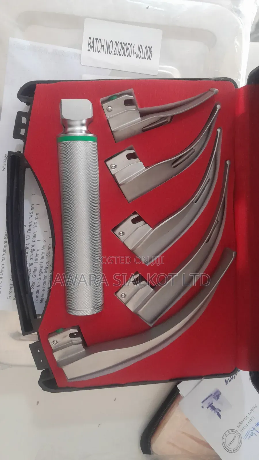 Fiber Optic Laryngoscope With 5 Blade