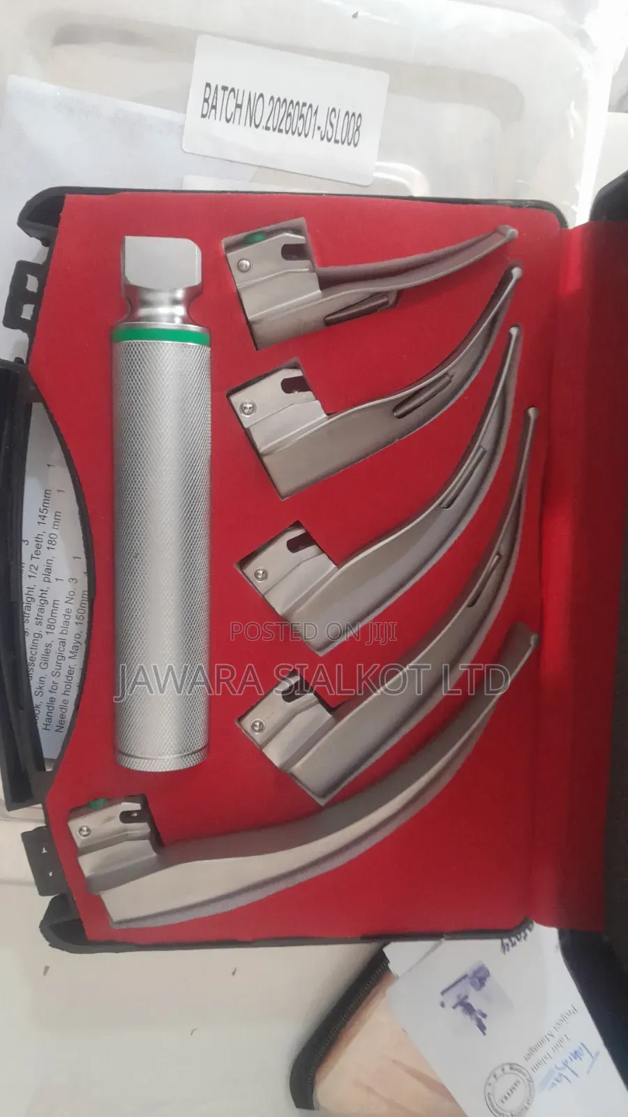 Fiber Optic Laryngoscope With 5 Blade