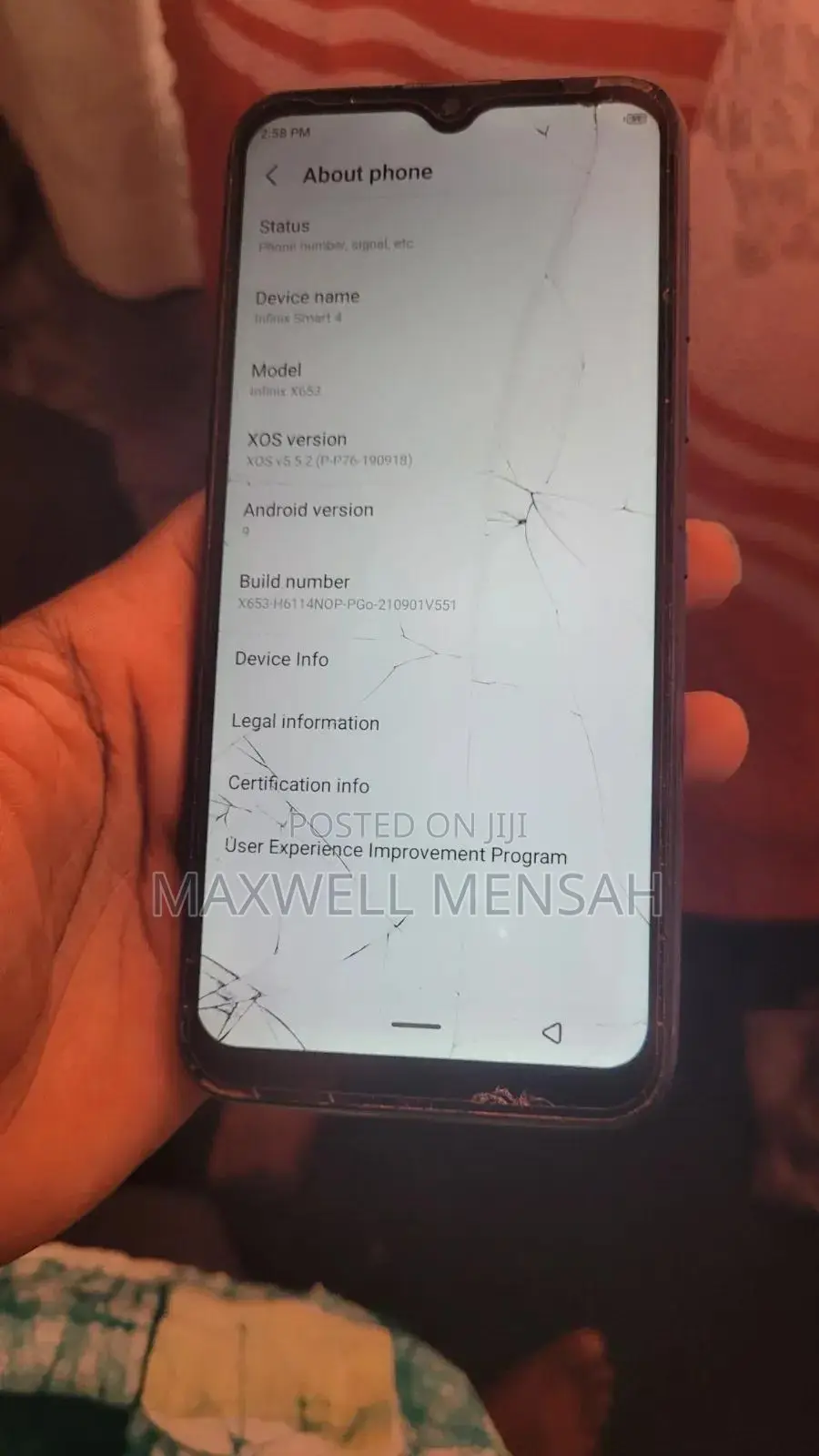 Infinix Smart 4 16 GB Blue