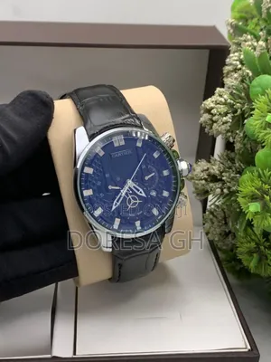 Cartier Chronograph Leather Watch for Men –Classic Luxury Gift for Him