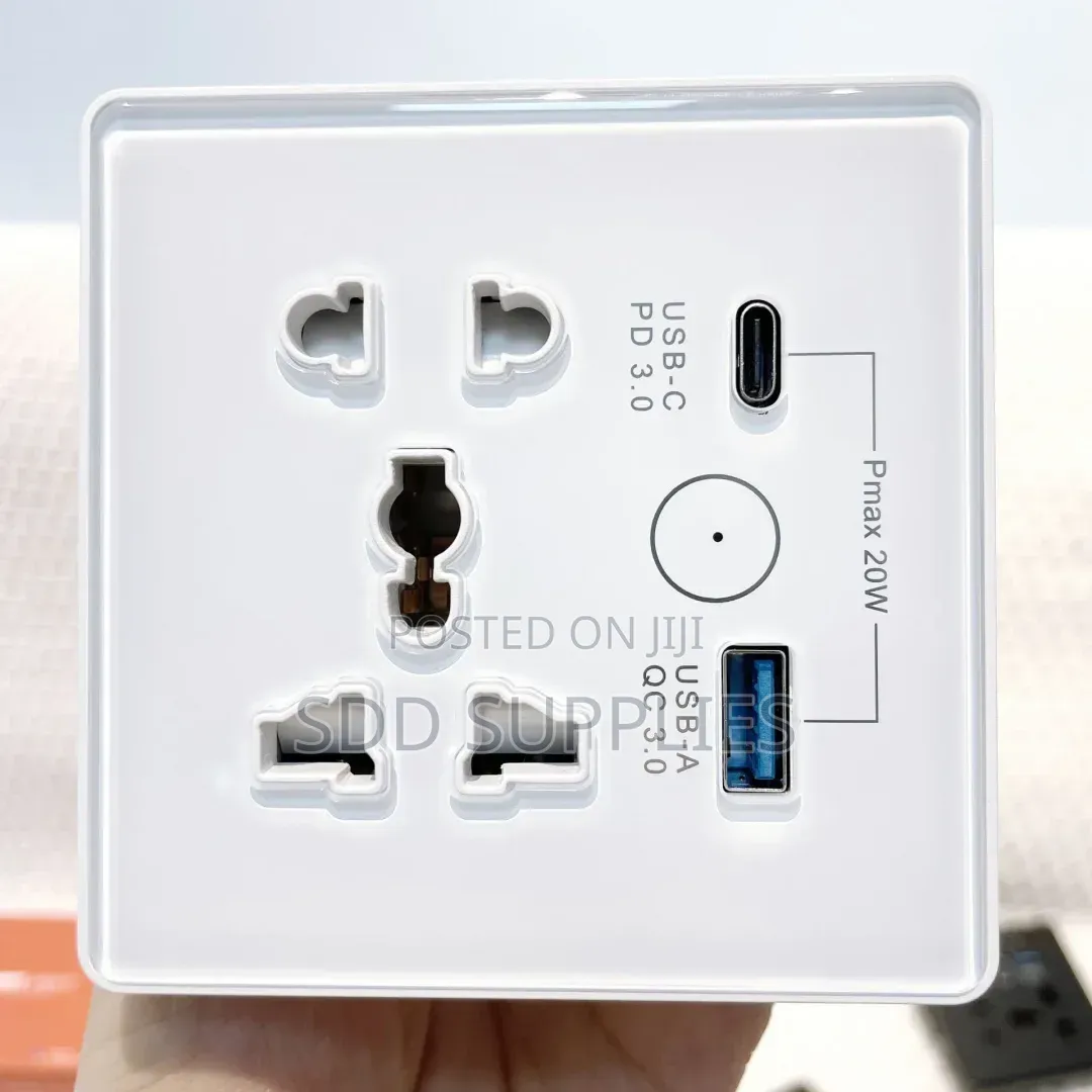 Single Universal Smart Wifi Socket With Usb and Type C Ports Alexa