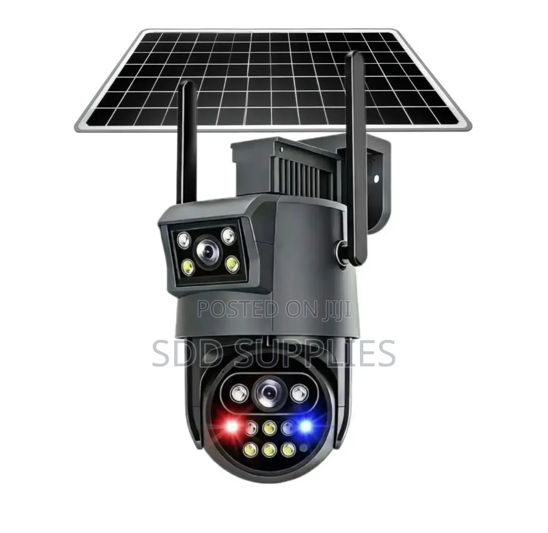 Solar 4g Sim Card Double Lens Camera All Sim Cards Supported