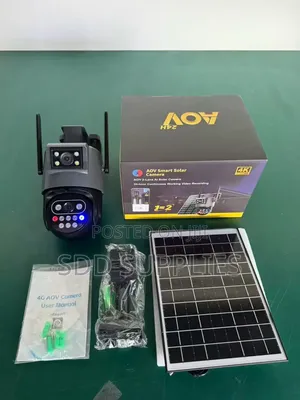 Solar 4g Sim Card Double Lens Camera All Sim Cards Supported