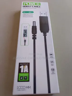 Usb 5v to 9v/12v Dc Power Boost Cable for Router CCTV