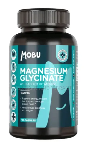 Magnesium Glycinate 1500mg With Added Vitamin B6 - 120 Capsules