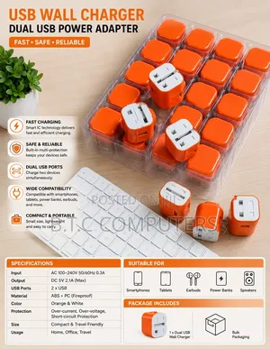 Usb Wall Charger Adapter 25w