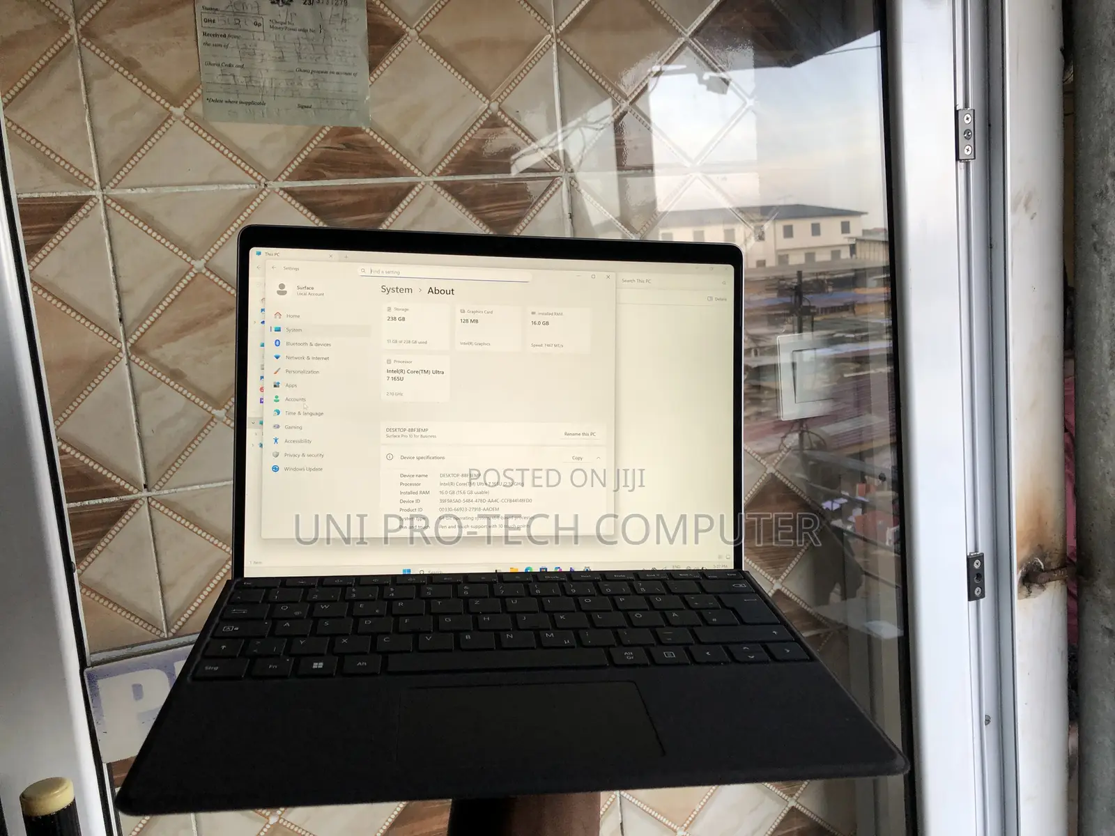 Laptop Microsoft Surface Pro 10 16GB Intel Core Ultra 7 SSD 256GB