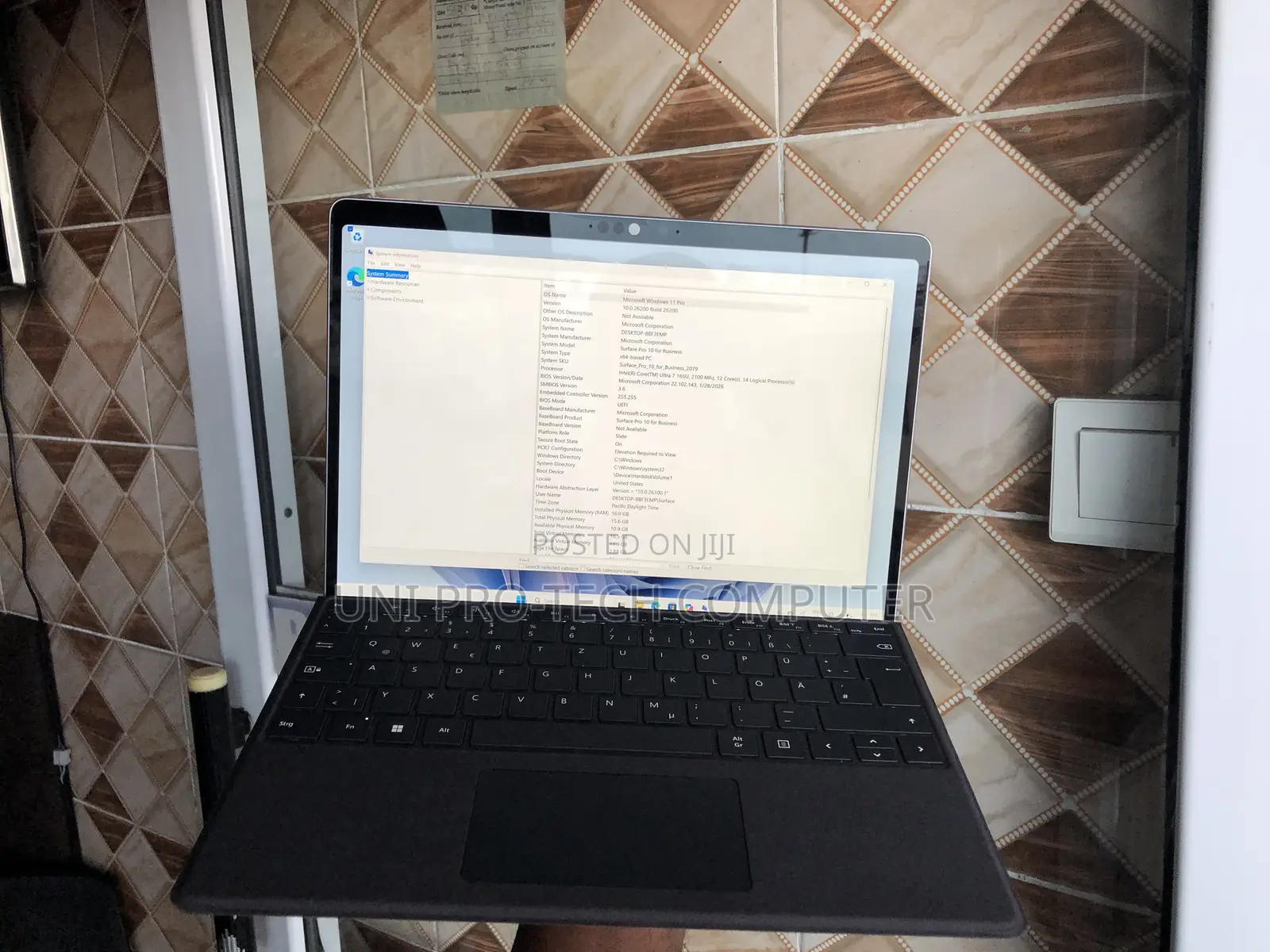 Laptop Microsoft Surface Pro 10 16GB Intel Core Ultra 7 SSD 256GB