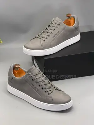Tommy Hilfiger Urban Grey Leather Sneakers
