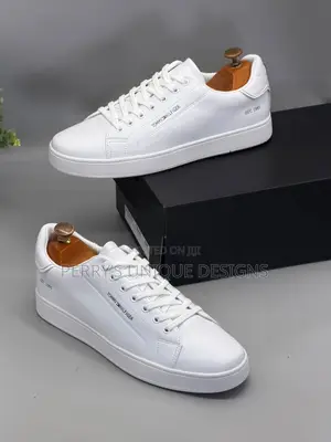 Tommy Hilfiger Pure White Leather Sneakers