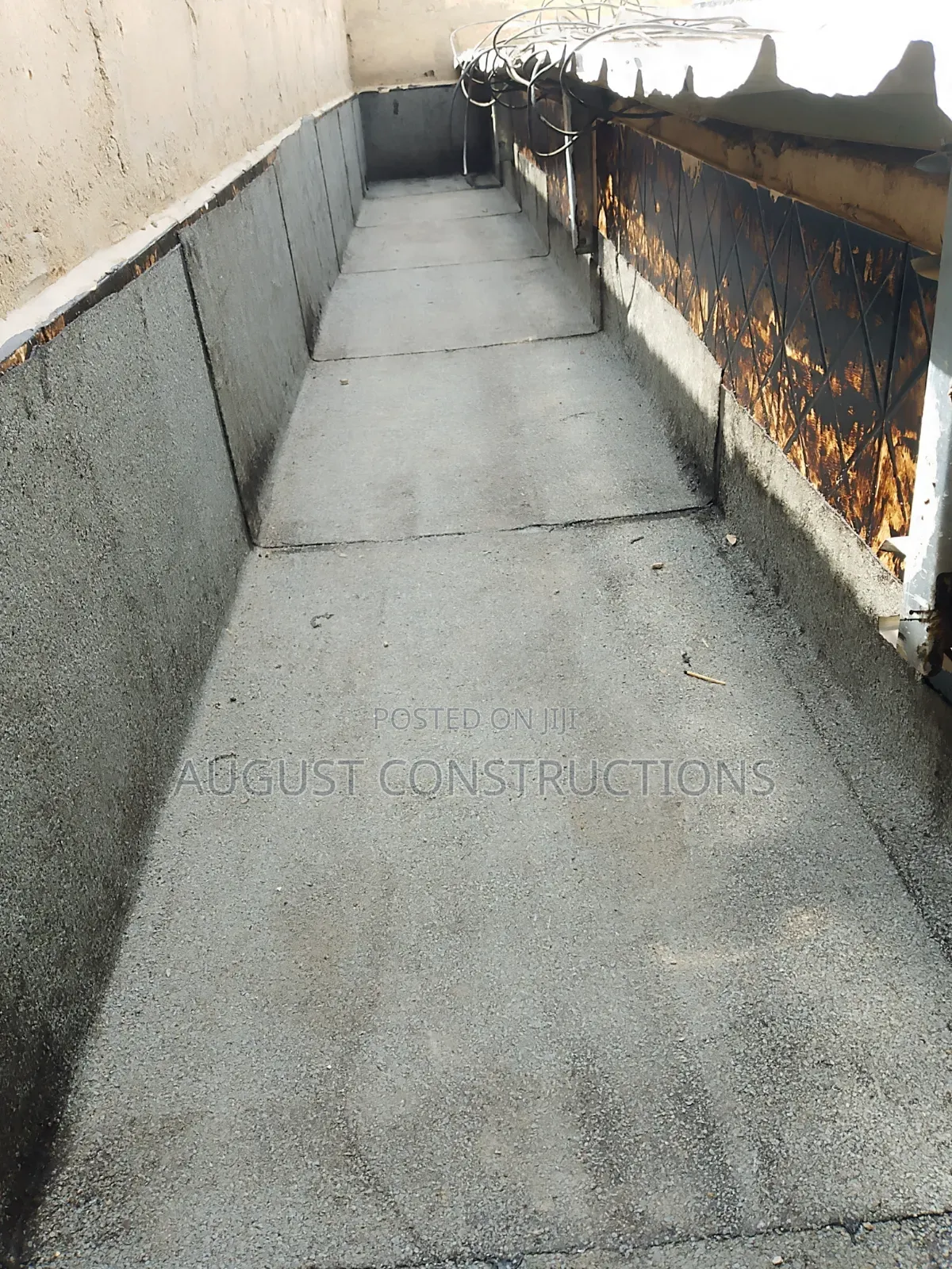 Concrete Roof Water Proofing and Secrt Concrete Gutter Water Proofing.