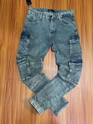 Side-Pocket Jeans Trousers