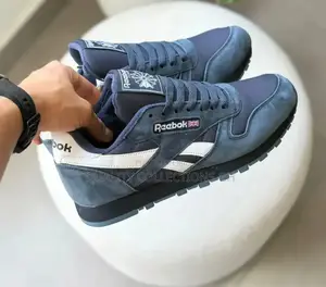 Reebok Classic Navy Blue and White