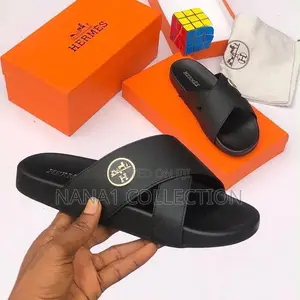 Men’S Classic Cross Hermes Slippers