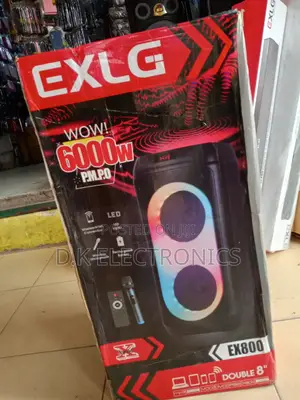 Exlg Ex800 Digital 6000 Watts Party Speaker