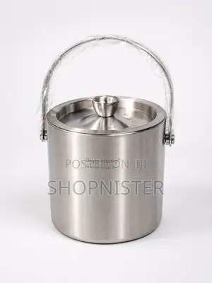 1.6l Double Wall Stainless Steel Ice Bucket With Lid