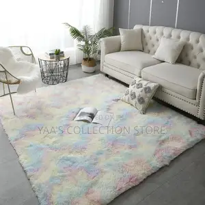 Fluffy Soft Pastel Living Room Bedroom Rug. (200cm X 300cm)