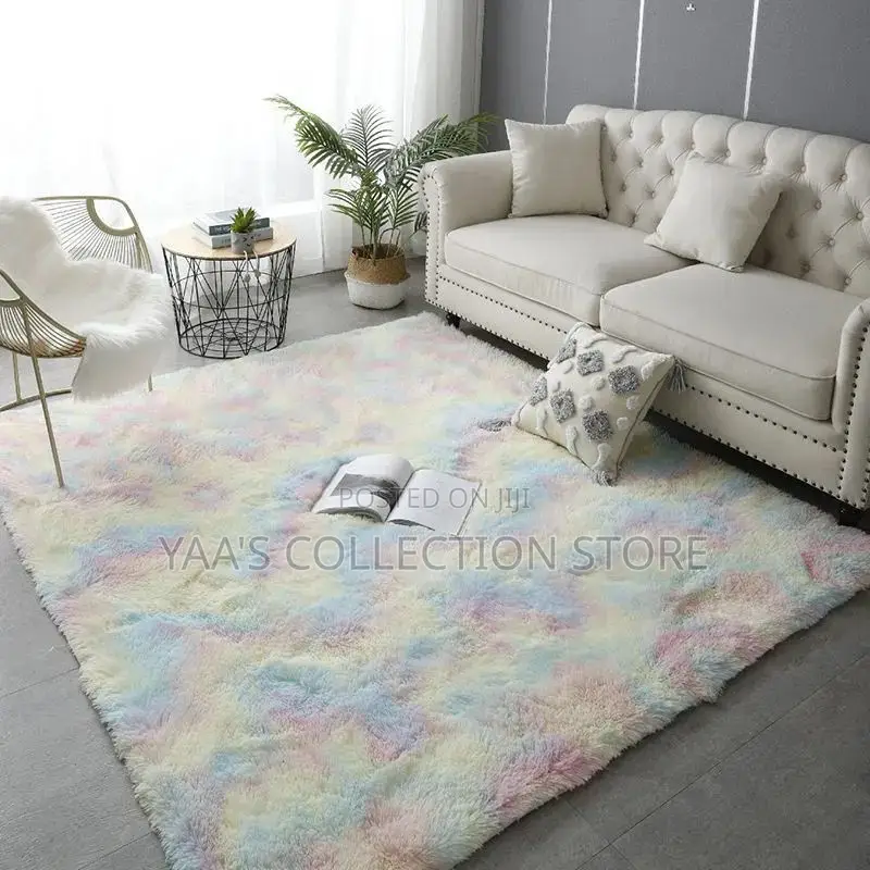 Fluffy Soft Pastel Living Room Bedroom Rug. (200cm X 300cm)