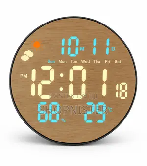 Led Digital Wall Clock With Remote Control