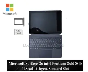 New Laptop Microsoft Surface Go 8GB Intel Pentium SSD 128GB