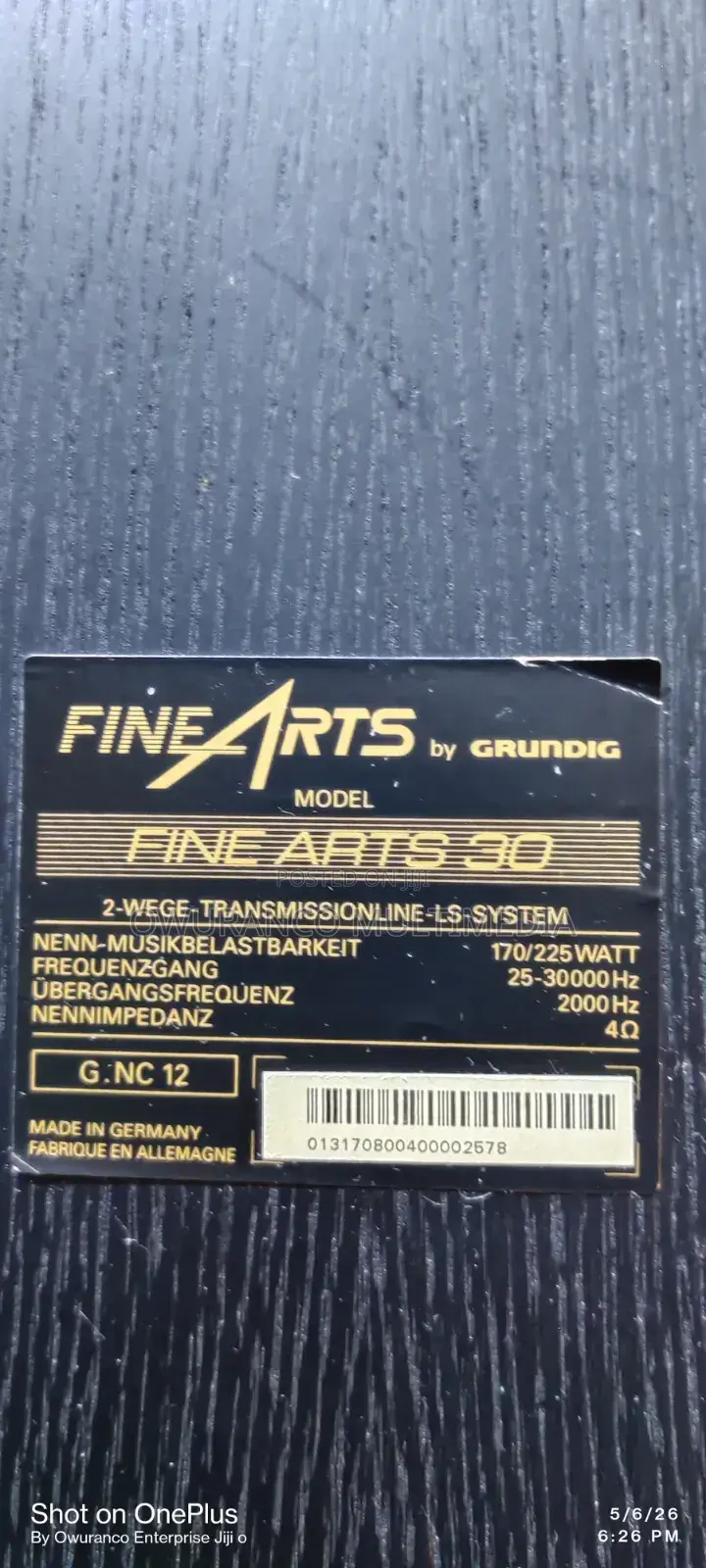Fine Arts 30- Powerful Floor Standing Speakers