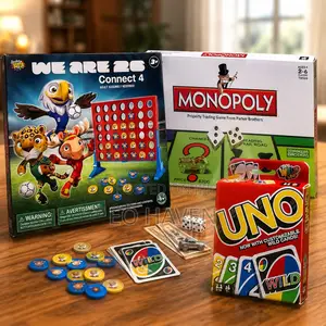 Monopoly, Uno and Connect 4