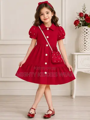 Multicolor Beading + Free Bag - Girls' Dress Age 5-6yrs Only