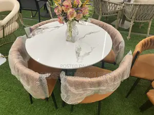 Round Marble Dining Sets With 4 Seater