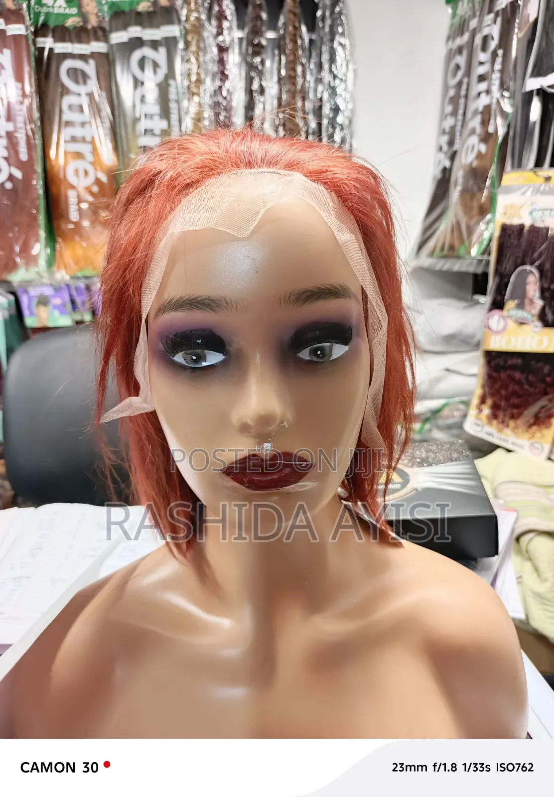 Orange Frontal Bob