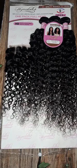 Hymalaika Jerry Curl 24inch Brazilian Remy Virgin Hair