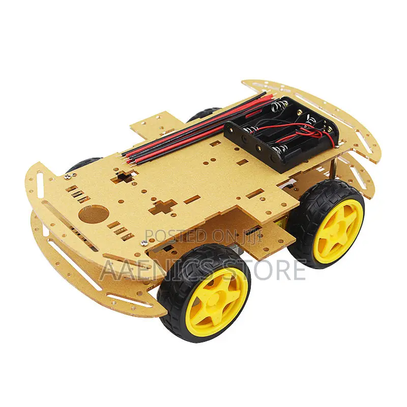 4wd Smart Robot Car Chassis With Gear Motors.