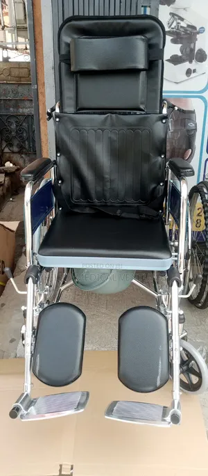 Abs Commode Wheelchair (Long Backrest)