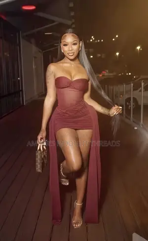 Strapless Mesh Ruched Mini Dress