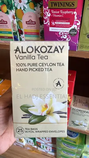 Alokozay Vanilla Tea – 25 Foil Wrapped Tea Bags
