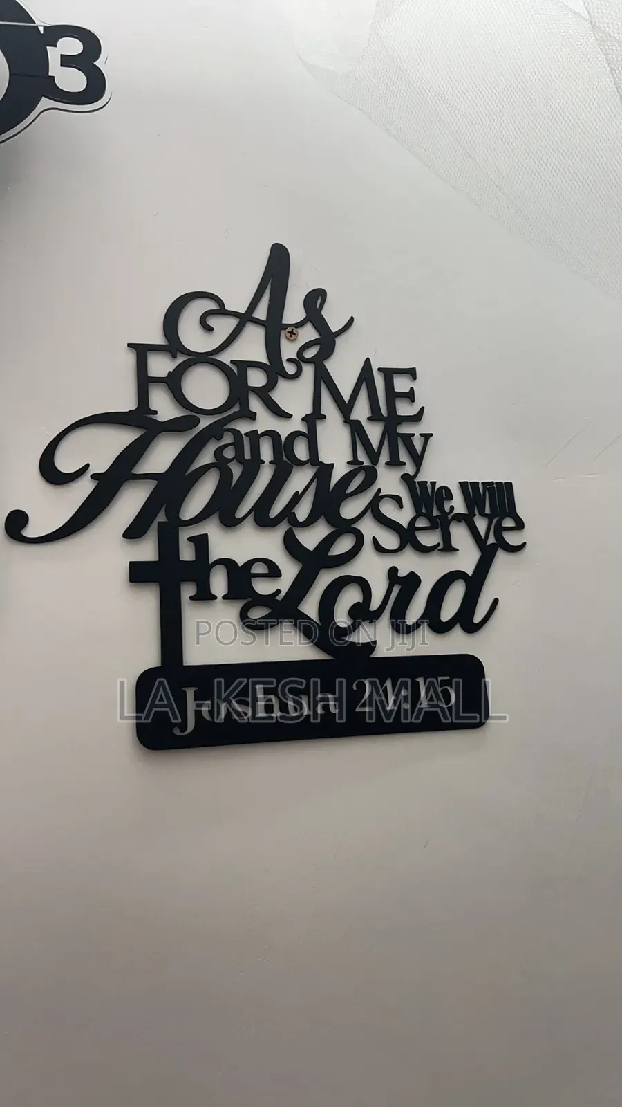 Metal Wall Decor (Joshua 24 :15)