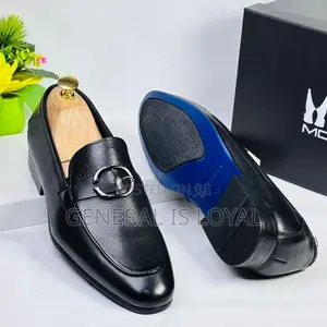 Moreschi Black Leather Easy Wear Men’S Shoes