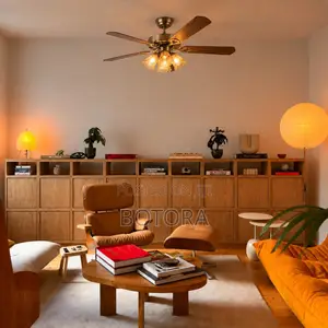 48-Inch 5 Long Blades Ceiling Fan Light Remote – Modern Silent