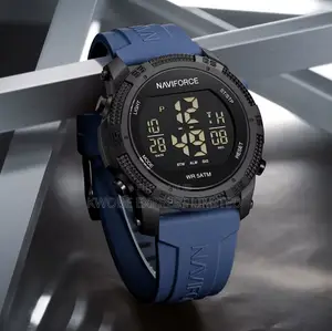Naviforce Men's Digital Sports Wristwatch – 50m Waterproof