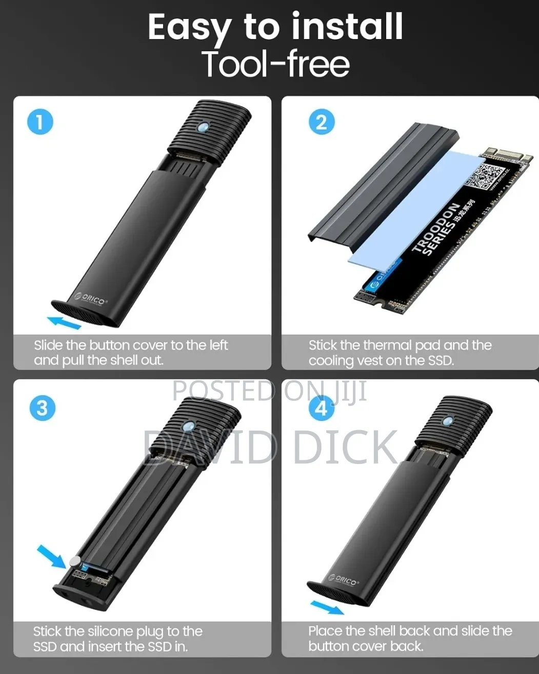 Orico M.2 Nvme Sata SSD Enclosure Adapter
